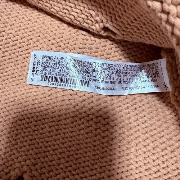Zara Beige Distressed Turtleneck Sweater - Picture 5 of 6